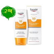 Eucerin 유세린 썬 알러지 프로텍션 페이스&바디 썬크림 SPF50+ 150ml 2팩