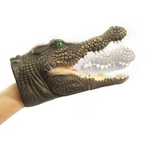 반디 공룡 핸드퍼펫 손인형 티라노사우루스 동물 가면, 6.악어 핸드퍼펫 손인형