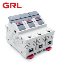퓨즈 GRL 3P AC RT8-63-3P 퓨즈 홀더베이스 퓨즈 박스 Fast Blow 세라믹 RO6 DIN 레일 Moun 4x5MM 500V, 0 RT8-63-3P_0 4A