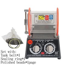 자석 보석 바렐기 바렐 연마 광택기 kt-6808 3kg 로터리 폴리싱 머신 배럴 폴리셔 그라인더 골드 실버 주얼리 chamferin용 폴란드어 비드로 세척 마감, 110v 세트
