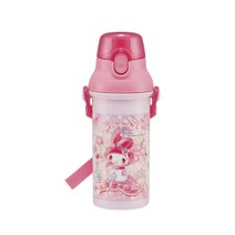 원터치 어깨끈 물병 어린이집 유치원 끈달린 물통 480ml, 23 마이멜로디 스위트
