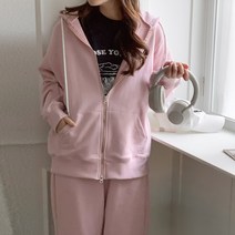 린다샵 네임텍 박시핏 베이직 데일리 매그 후드 집업-cpjk4720k31