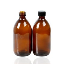 [가인글로벌] 갈색더치커피병 500(25개 1박스) 블랙더치캡, 25개, 500ml