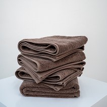 가치홈 국산 항균타올 40수코마사 호텔수건 당일발송, 밤색, 5매
