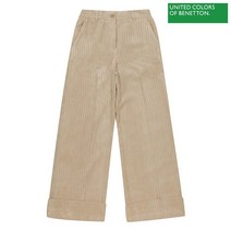 베네통 Corduroy cabra wide pants 1F 4HCYDF00R 393