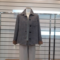 크레송 체크 숏 울 재킷JWCMJA571