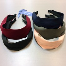 쉬폰머리띠 넓은머리띠 와이드헤어밴드 쉬폰 블라우스 헤어밴드 귀편한머리띠
