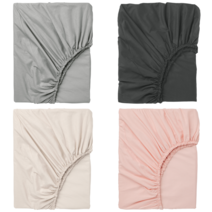 이케아 침대시트 DVALA 드발라 매트리스커버 라이트블루 140x200 cm