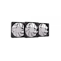 HYTE Flow FA12 트리플 팬 팩 (120mm) 고성능 PWM 게이밍 케이스 팬 1500RPM 4핀 유체 다이내믹 베어링 화이트152885