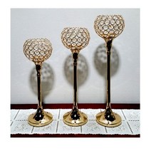 (ESGEL)(8) 튜울립크리스탈촛대3p(ISRAEL), 상세페이지 참조