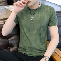 반팔티 메쉬 쿨 남성 여름 슬림 티셔츠 뉴타임즈 C11 C394A005