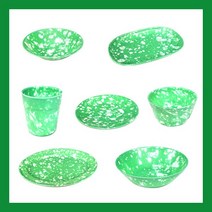 초록 떡볶이순대그릇 11종류 낱개, 공기 중 113x58mm