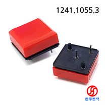 SCHURTER PCB 푸시버튼스위치 MTP 1/2 ' 1241.1055.3 RED IP40 HJ-05706