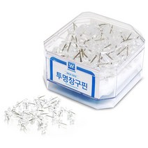 화신 점보 리치 장구핀 (투명) 대용량 압정 압침 푸쉬핀