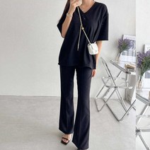 [쏭스타일] 도넬브이넥부츠컷세트