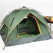 2-3인용 베이스캠프 그늘막 원터치 텐트(그린)