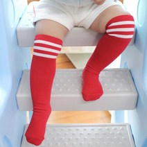 주누하우스 아동 세줄 컬러 반양말 아기양말 데일리 양말
