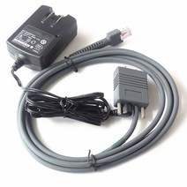 6FT 2M RS232 직렬 케이블 및 AC 전원 어댑터 모토로라 심볼 LS2208 LS4208 DS6708 바코드 스캐너, [02] AU plug