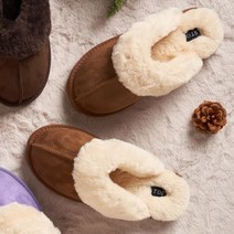 스토 소피아 퍼 슬리퍼 camel