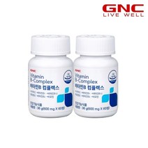 지엔씨 [GNC] 비타민B 컴플렉스 (60정) 30일분 x 2병 _51075x2