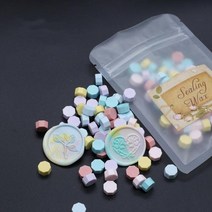 100 개/가방 혼합 래커 인감 왁스 DIY 옥타곤 입자 씰링 스탬프 봉투 편지 결혼식 파티 초대장, 11 mixed color 11