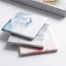 무드 도자기 외국인선물 집들이선물 코스타 대 L 머그 홍차 컵 받침 홈 카페 잔 홀더 티 코스터 무지 종이, fir 블루 원형