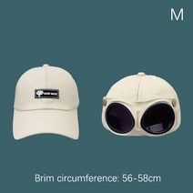 100%고글비행가 모자 여름 개성 안경 야구 여성 남여 선글라스 남성 소년 S/M 크기, 01 -BGM