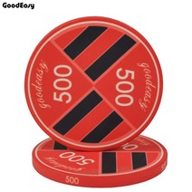 25 개몫 10g 39x3mm 텍사스 세라믹 포커 칩 세트 위조 방지 포커 동전 몬테카를로 블랙 잭 카지노 칩 도매 가격, 500