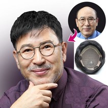 100%인모 고급항균망 남성가발 정수리가발 남자가발 정수리가발 부분가발 여성가발 탑피스 아빠가발 중년남성가발, 1개, 고급불망 프리스타일(S)