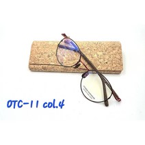 명알안경 김천점 오트리 안경 OTC-11 col.4 선글라스 안경톄 코르크, 블루라이트1.60