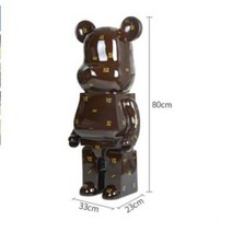 urkoteer베어브릭 대형 저금통 80cm 곰돌이 피규어 인테리어 집들이 개업 선물(W받침대), F
