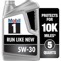 모빌원 Mobil 1 어드밴스드 합성 모터 오일 5W-30 5쿼트, 5개