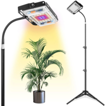 iGrow LED 식물등 몬스테라 식물등 식물 조명 스탠드 태양광 실내 식물 조명 식물 성장등 대형 식물에 적합하다, 레드와 화이트
