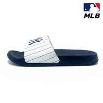MLB 슬리퍼 뉴욕 양키스 스트라이프 화이트/네이비
