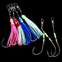 나라샵 UST 꼴뚜기 대구채비 어시스트훅 세이코 바늘 40호 외바늘 쌍바늘채비 대구바늘, 외바늘채비3개입