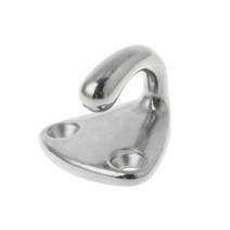 요트 보트 부품 1pcs 마린 316 스틸 미니 보트 펜더 후크 일링 패드 아이 마린 실버 펜더 후크 Carabiner E, 02 A