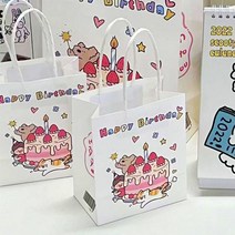 생일선물백 답례품봉투 예식장 종이 페이퍼백 소형 설용돈봉투 각대봉투 현금봉투 고로케봉투 팝콘봉투, 화이트S