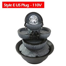 실내분수대 천연가습기분수대 안개발생기 실내정원 미니분수 연구실 홈 책상 을위한 공이있는, 전자 우리 플러그 110v