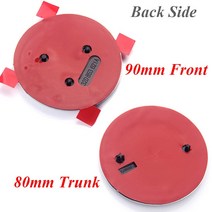 자동차엠블럼 이니셜 블랙 자동차 프론트 후드 보닛 트렁크 배지 엠블럼 스코다 옥타비아 2 3 A5 수퍼브, 03 Matt Black_01 80mm