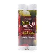 유니랩 빅 사이즈 롤백 30L 100매 X 2입, 1개