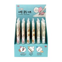 순덕이 메탈 클립샤프 30개(박스) 귀여운 캐릭터 펜슬, 세트