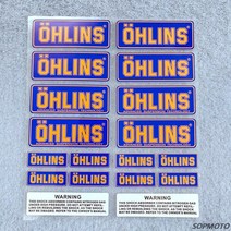 OHLINS 오토바이 여러 가지 빛깔의 반사 데칼 헬멧 장식 로고 서스펜션 충격 흡수 Sticke, 08 OHLINS