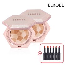 엘로엘 NEW 블렌딩 콤팩트 쿠션(기본) 1+1+벨벳립 증정, 23호