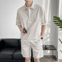 에버유어스 반팔 아노락 세트 남자 여름 바람막이 세트