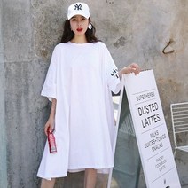 메이킹유 반팔 라운드넥 박시핏 5부소매 172레하나원피스