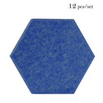 방음판 방음 설치 흡음 홈 침실 음향 패널 단열 사운드 흡수 장식 개, Small hexagon, 40-Gemstone Blue, 12mm High Density