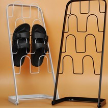 어린이집 유치원 실내화정리 철제 슬리퍼거치대 모델하우스 실내화걸이, 화이트