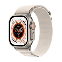 (매장정품 당일배송) 애플워치Ultra 49mm GPS+Cellular 티타늄 스타라이트 알파인루프-Medium MQFR3KH/A, 스타라이트 알파인루프, 알파인 - Medium
