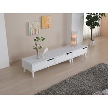 1년AS 드라마협찬 3칸 낮은 거실 AV 티비거실장1200 앤틱 선반 안방 얇은, 화이트