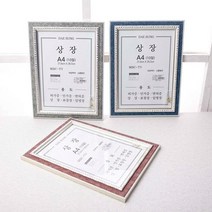 쇼핑오션대성 파스텔 A4 상장 10절 블루 벽액자 면허증액자 상장액자 표창장액자 액자+dhtustyvld, 해피상품
